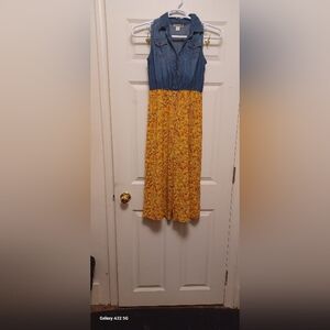 Girls (size 16) Knitworks Sleevless Denim Jumper/Romper